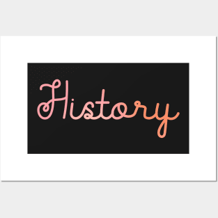 Back to School Pink and Coral Gradient Subject: History Posters and Art